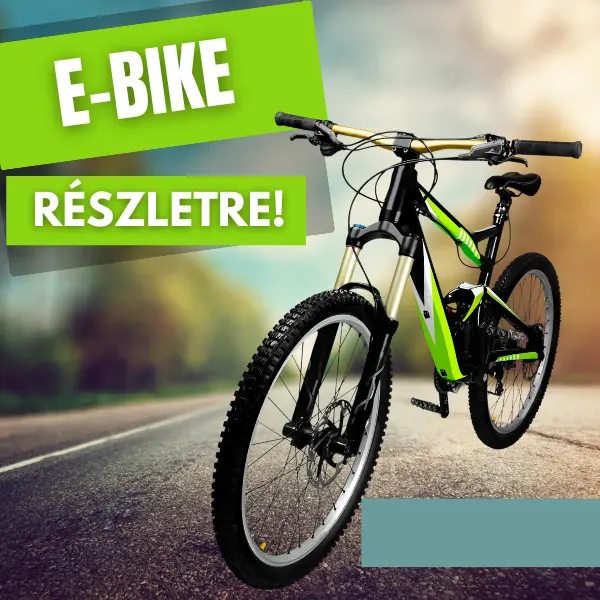 E bike részletre, fizessen apránként